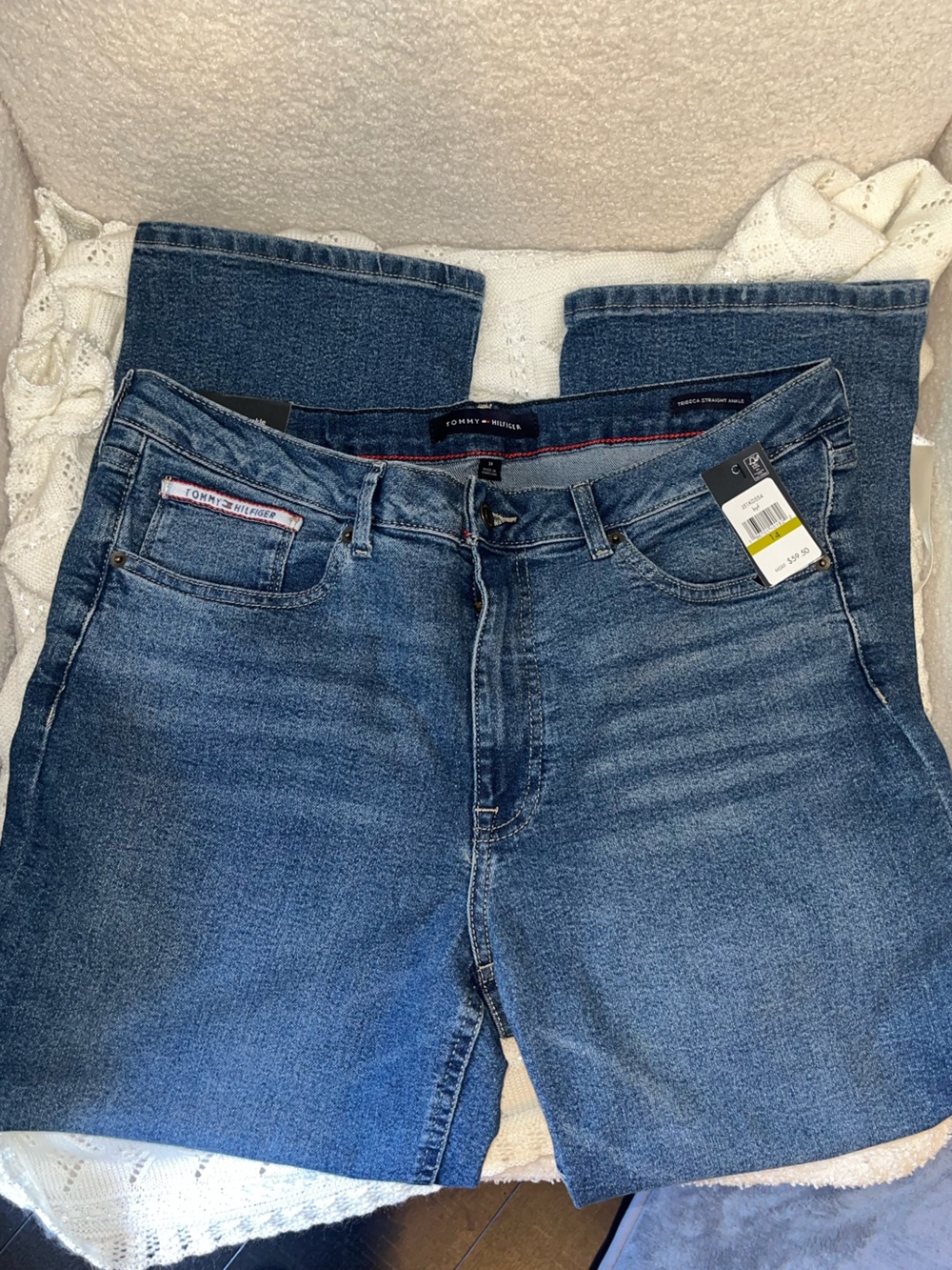 Tommy Hilfiger Tribeca straight ankle jeans size 14 new with tags